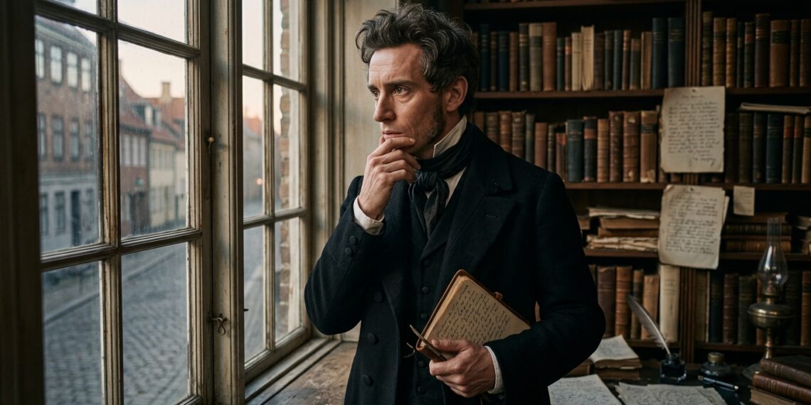 Frase do dia de Søren Kierkegaard, filósofo dinamarquês e precursor do existencialismo: "A vida só pode ser compreendida olhando para trás; mas deve ser vivida para frente"