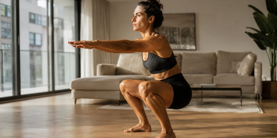 Força muscular em casa é possível e o CrossFit para iniciantes prova isso com apenas 40 minutos