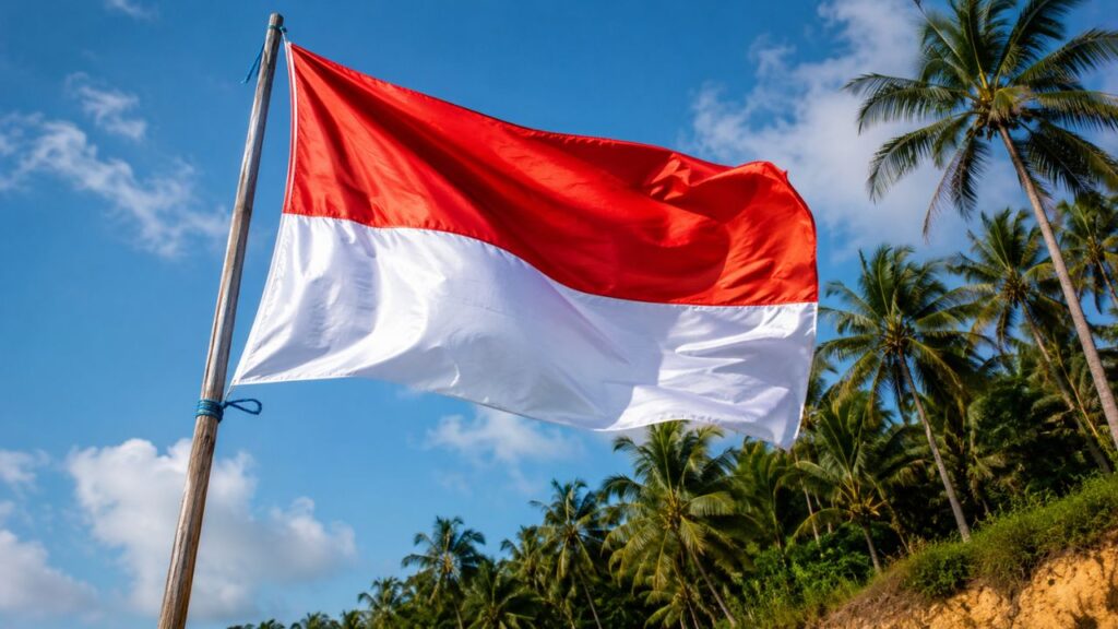Por que a bandeira da Indonésia é vermelha e branca, e qual a origem real dessas cores que remontam ao império de Majapahit?