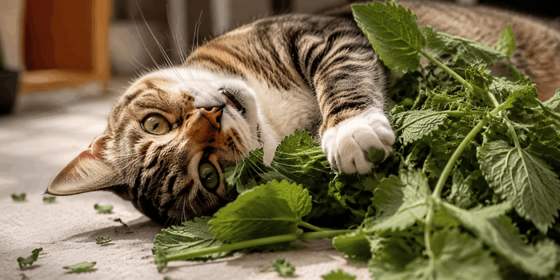 Cientistas descobrem planta que faz seu gato rolar de felicidade quando come
