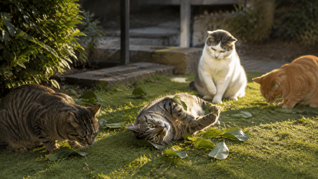Cientistas descobrem planta que faz seu gato rolar de felicidade quando come