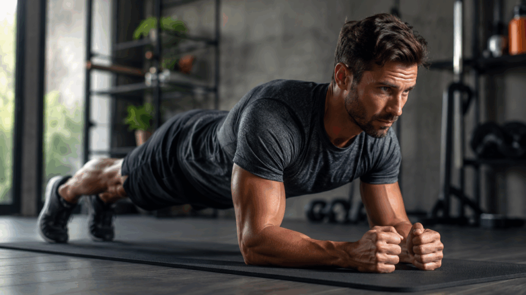 Quantos segundos deve durar a prancha abdominal para fortalecer bem o core, os glúteos e os braços