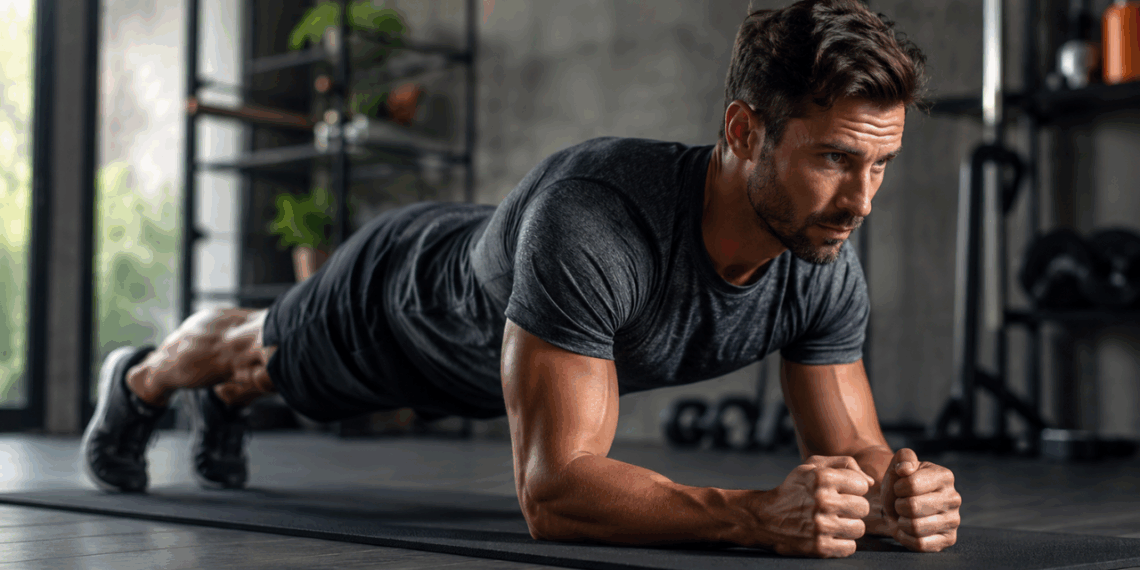 Quantos segundos deve durar a prancha abdominal para fortalecer bem o core, os glúteos e os braços