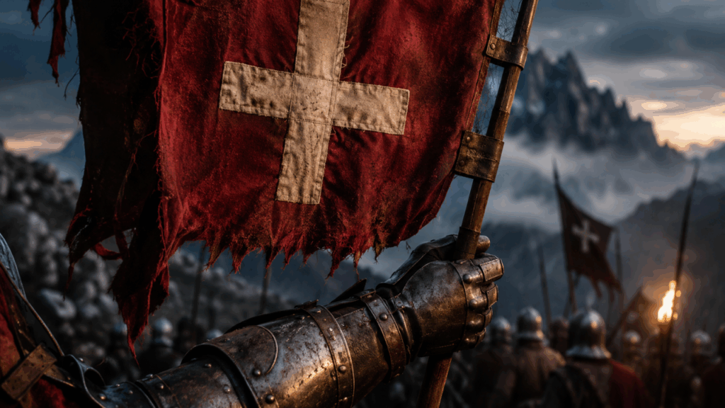 Por que a bandeira da Suíça é quadrada e possui uma cruz branca, e como ela se tornou uma das mais reconhecidas do mundo?