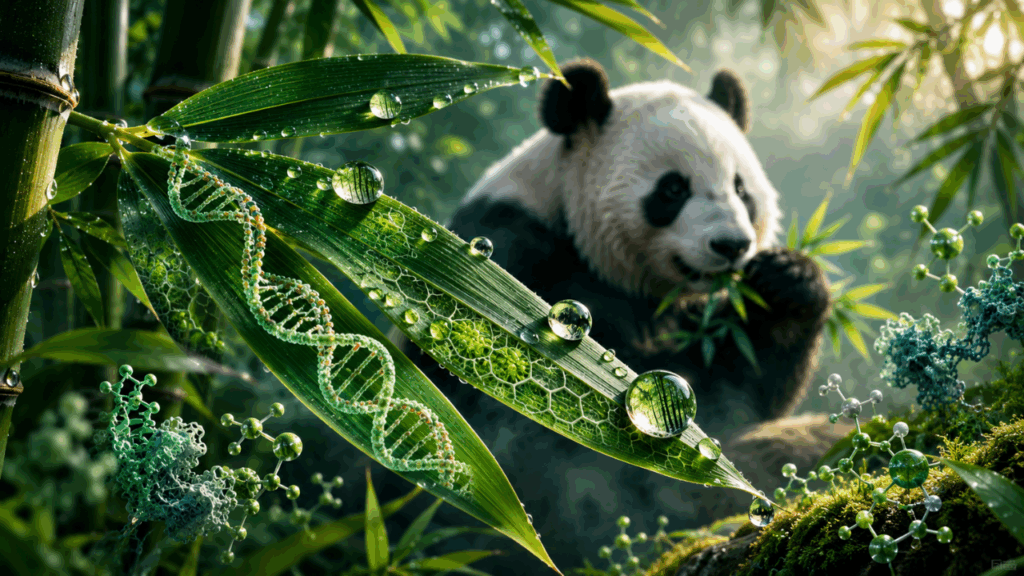 O segredo dos pandas gigantes pode estar escondido dentro do próprio bambu que eles comem todos dias