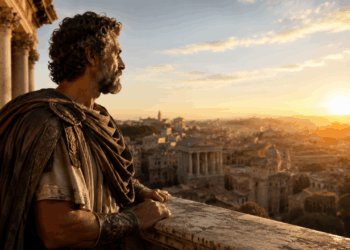 Frase de hoje de Marcus Aurelius, imperador romano e filósofo: "Você não controla os eventos externos, apenas sua reação a eles; essa é sua verdadeira liberdade"