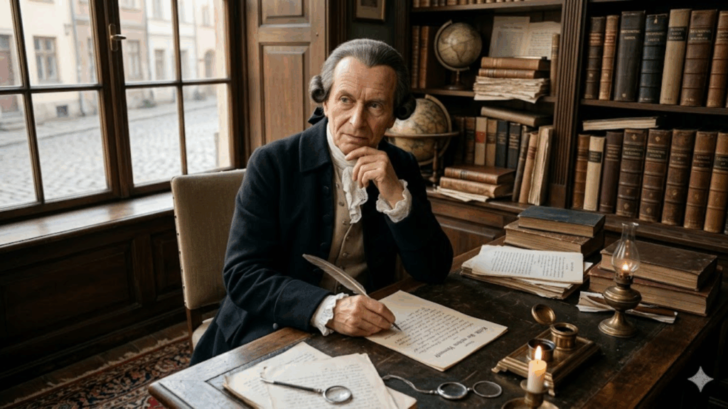Frase do dia de Immanuel Kant: "Age de tal forma que a máxima da tua ação possa ser erigida em lei universal" o imperativo categórico que define a ética moderna