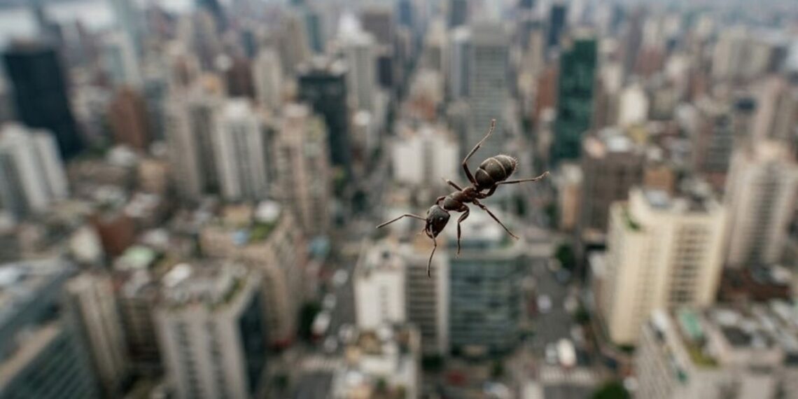 A formiga que sobrevive a quedas de qualquer altura sem se machucar e o motivo físico por trás disso