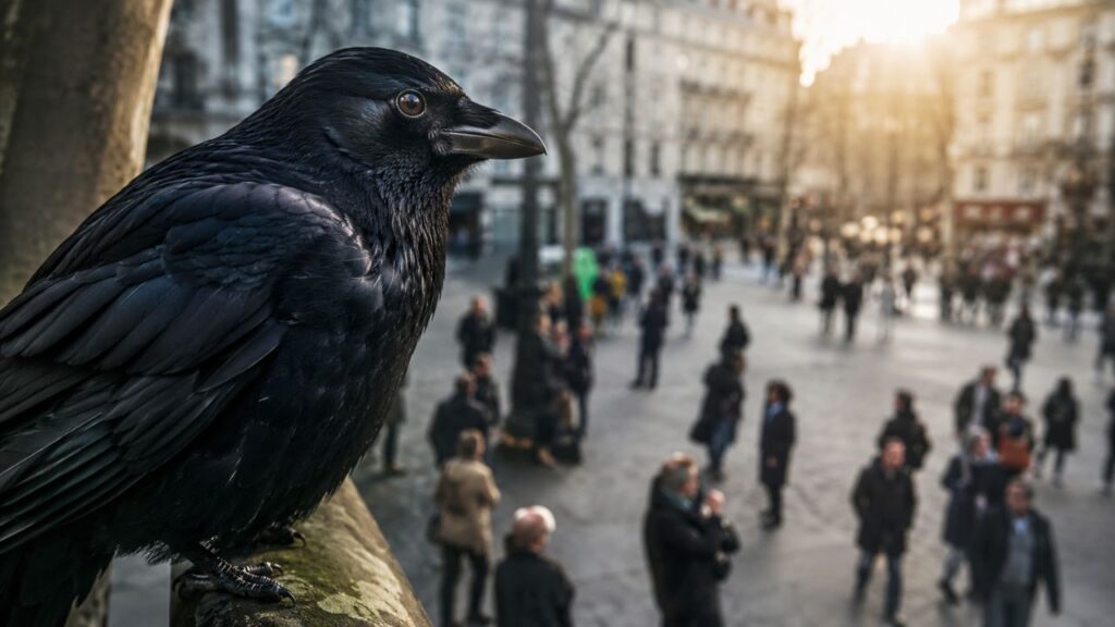 O corvo que guarda rancor por anos e reconhece rostos humanos com precisão maior do que muitas câmeras