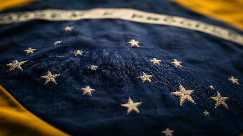 Por que a bandeira do Brasil tem estrelas que formam o céu de uma noite específica, e o que esse mapa astronômico revela sobre o momento exato em que a República foi proclamada