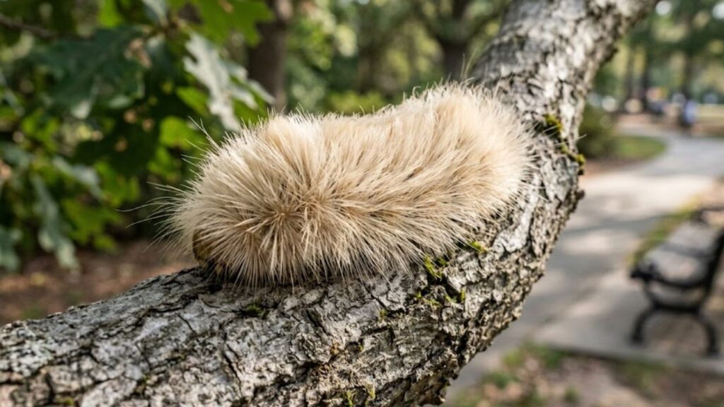 Esta lagarta parece inofensiva mas injeta neurotoxina que causa dor equivalente a um tiro — e vive em árvores urbanas