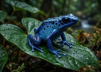 A rã azul da Amazônia tem toxina suficiente para derrubar um elefante e não sabe de onde vem esse poder