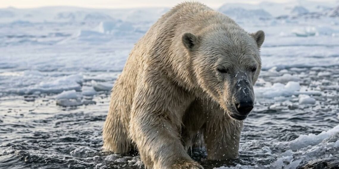 O urso-polar nada por 9 dias seguidos em águas geladas e o que acontece com seu metabolismo durante essa travessia