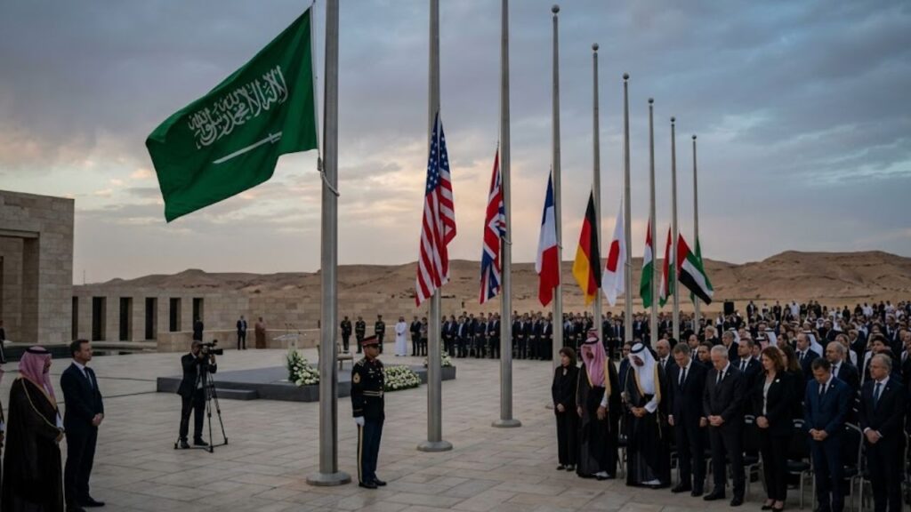 Por que a bandeira da Arábia Saudita nunca pode ser hasteada a meio mastro, e o motivo religioso por trás dessa regra única