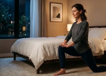 Alongamento antes de dormir: o que acontece com o corpo de quem pratica 10 minutos por noite durante um mês
