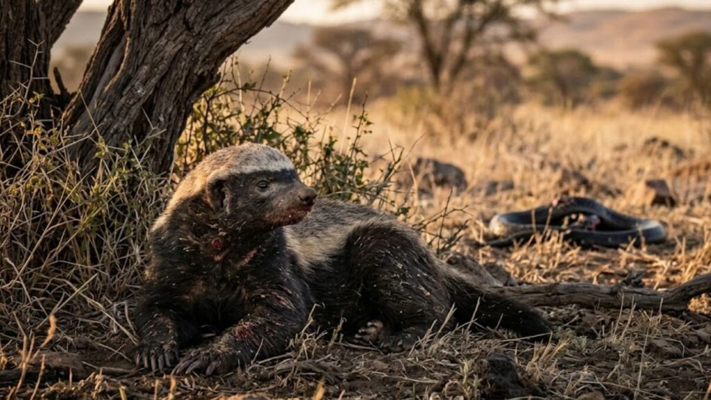 O texugo-do-mel que ignora veneno de cobra, sobrevive a picadas que matariam um cachorro e é considerado pelo Guinness o animal mais corajoso do planeta