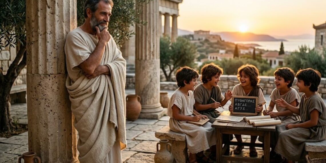 Pitágoras: "Educai as crianças e não será necessário punir os homens" — o matemático filósofo que fundou uma comunidade quase religiosa, proibiu o consumo de feijão e influenciou Platão de formas que a história escolar nunca conta