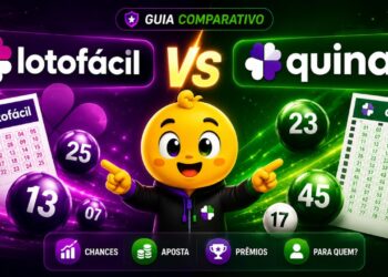 Comparação entre Lotofácil e Quina — qual loteria tem mais chance de ganhar