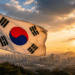 Por que a bandeira da Coreia do Sul possui símbolos pretos ao redor de um círculo vermelho e azul, e o que eles significam?