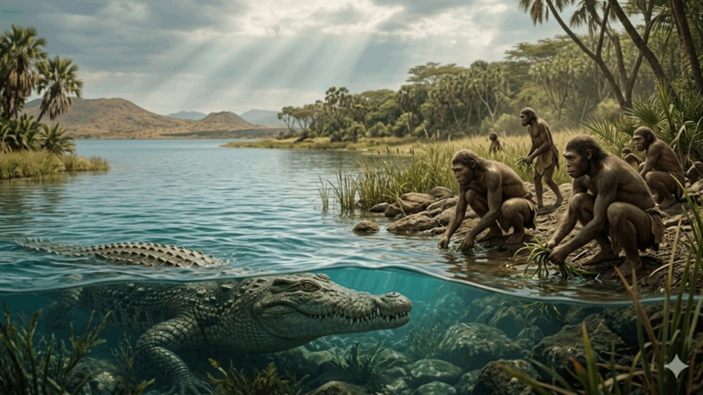 Cientistas revelam predador colossal de 8 metros que aterrorizava rios da África antiga