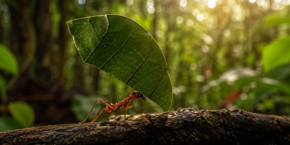 Este inseto da floresta amazônica consegue carregar até 50 vezes o próprio peso e a ciência ainda não entende como