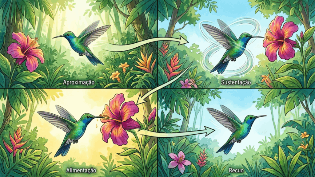 O colibri que bate as asas 80 vezes por segundo e consegue voar para trás