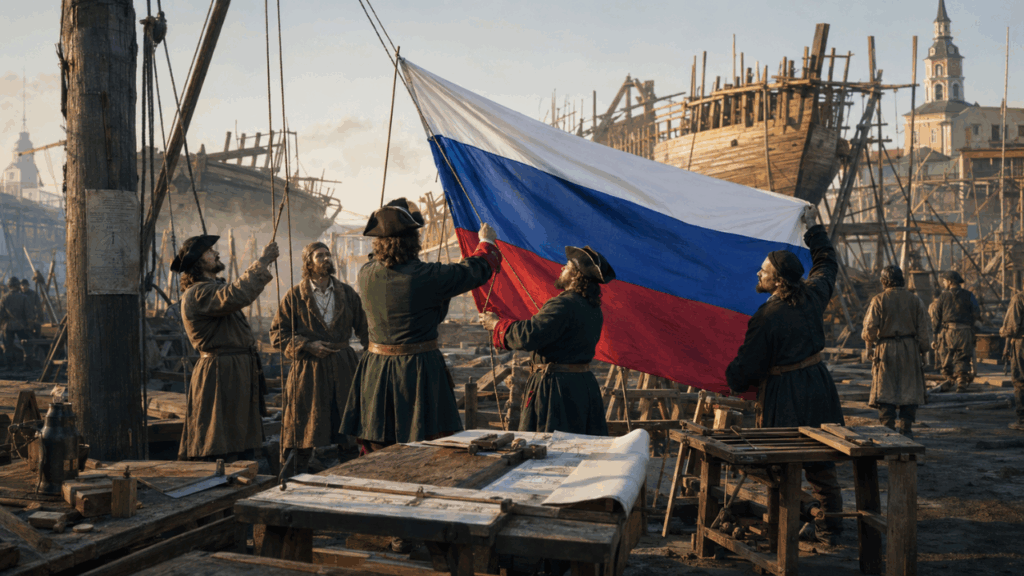 Por que a bandeira da Rússia é branca, azul e vermelha, e como ela influenciou dezenas de outros países?