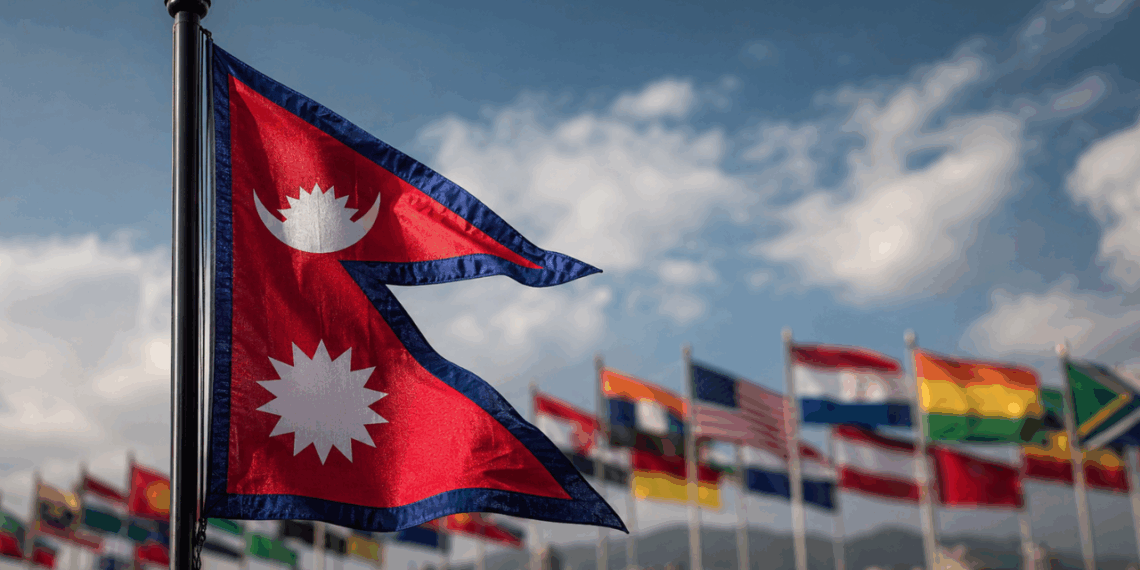 Por que bandeira do Nepal tem um formato diferente de todas as outras bandeiras nacionais, e qual a explicação para isso?