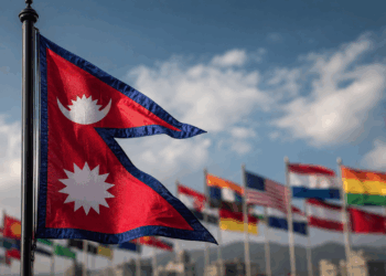 Por que bandeira do Nepal tem um formato diferente de todas as outras bandeiras nacionais, e qual a explicação para isso?