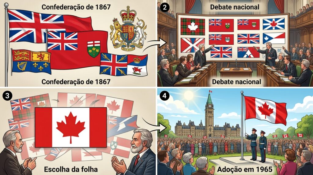 A bandeira que demorou 100 anos para ser reconhecida: Canadá e sua identidade visual após a independência