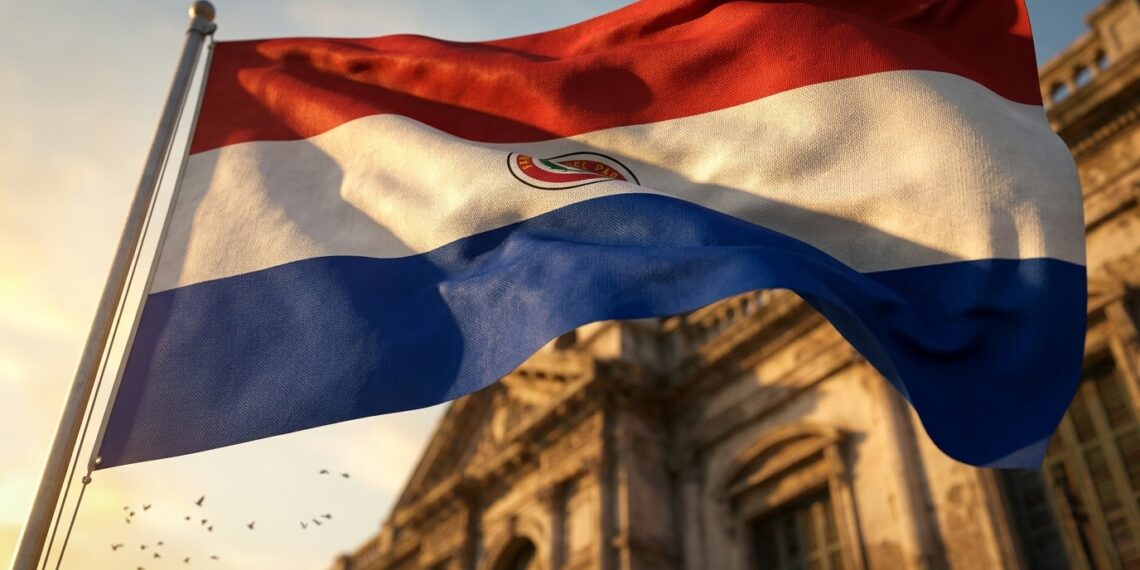 A bandeira que muda de um lado para o outro: a particularidade única da bandeira paraguaia