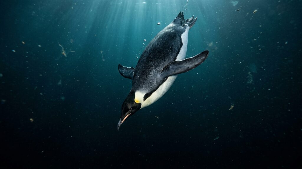 500 metros de profundidade e seu corpo não explode: a história extraordinária de sobrevivência do pinguim-imperador