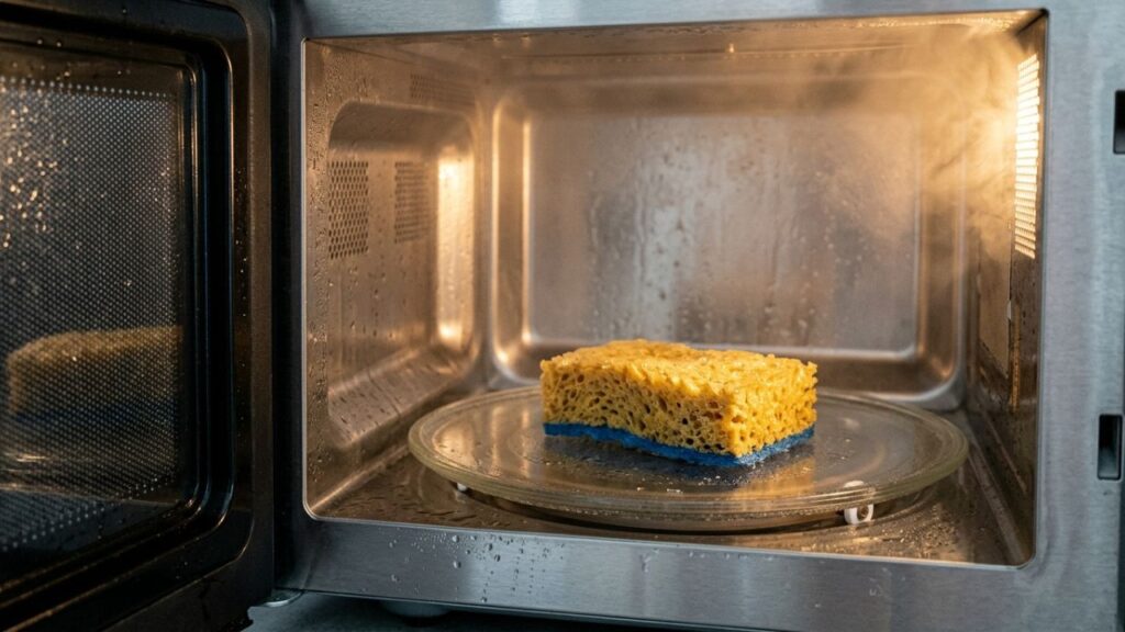 Colocar a esponja de cozinha úmida no micro-ondas por 1 minuto: para que serve e por que você deve fazer isso semanalmente para matar os germes
