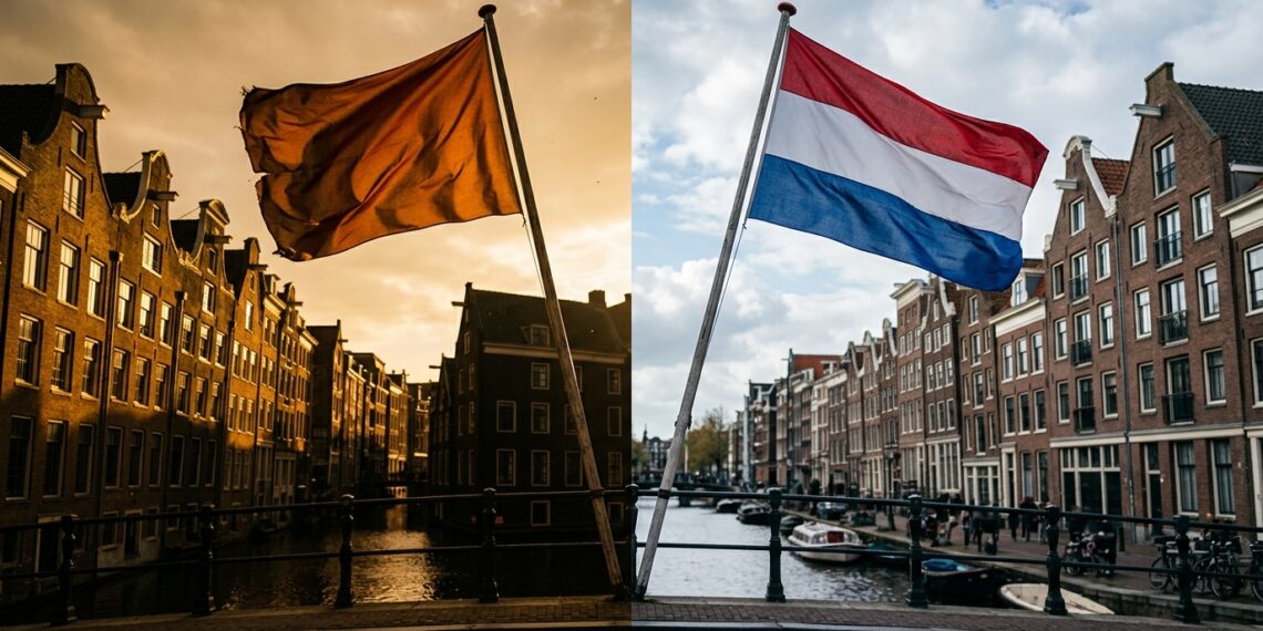 Você nunca reparou: a Holanda dividida deixou duas bandeiras diferentes e uma vitória silenciosa