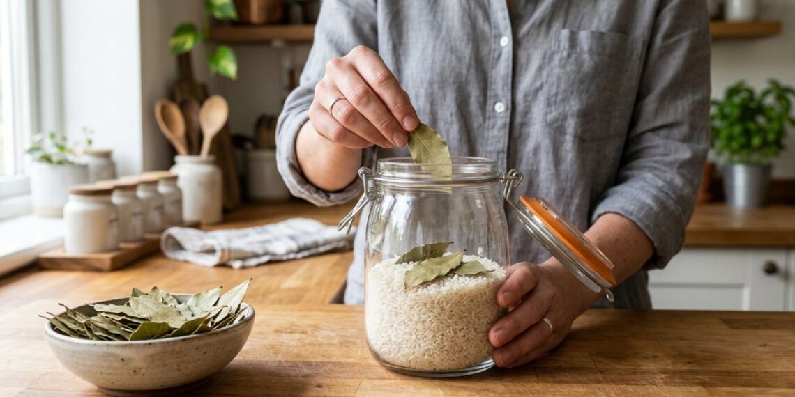 Colocar três folhas de louro dentro do pote de arroz cru: para que serve e por que você deve fazer isso sempre que reabastecer o mantimento