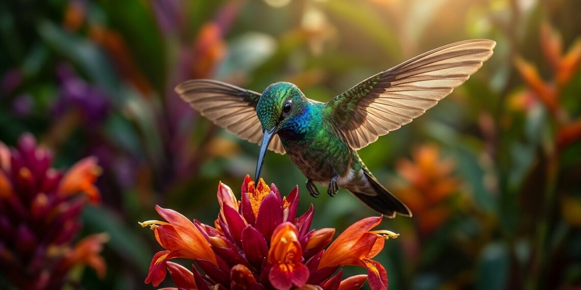 O colibri que bate as asas 80 vezes por segundo e consegue voar para trás