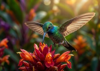 O colibri que bate as asas 80 vezes por segundo e consegue voar para trás