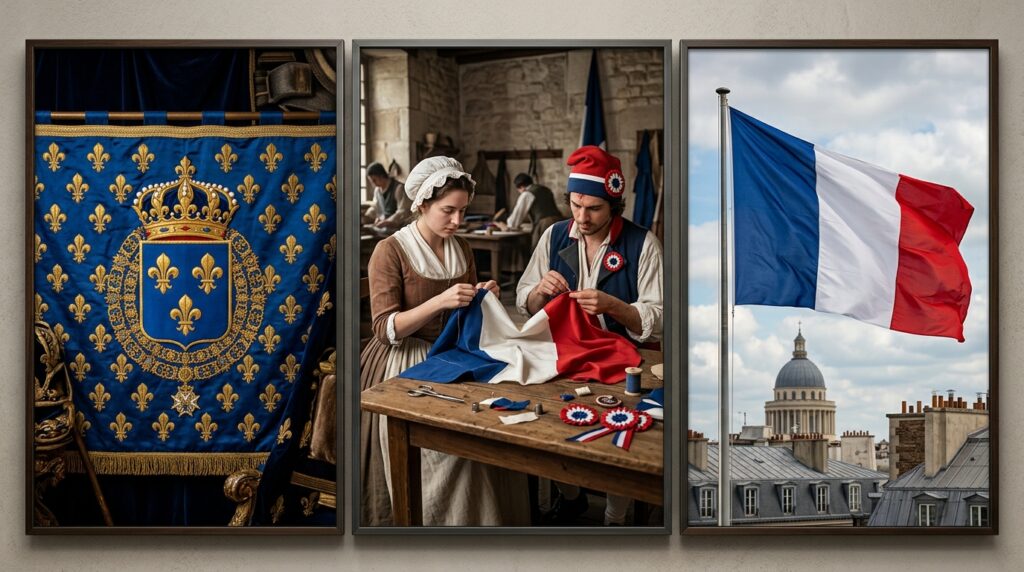 Por que a bandeira da França tem azul, branco e vermelho, e qual a origem real dessas cores que poucos conhecem
