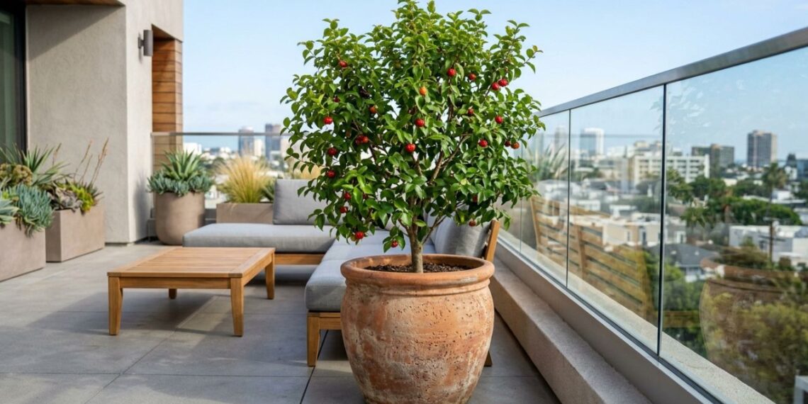 5 árvores frutíferas cujas raízes não danificam o pavimento do seu quintal, perfeitas para espaços pequenos