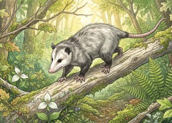 Gambá finge morte: o animal que engana predadores com a estratégia mais simples