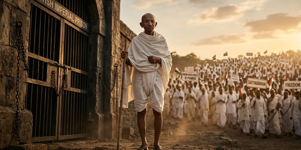 Frase do dia de Mahatma Gandhi, líder pacifista indiano: "A não-violência é a maior força que a humanidade possui”