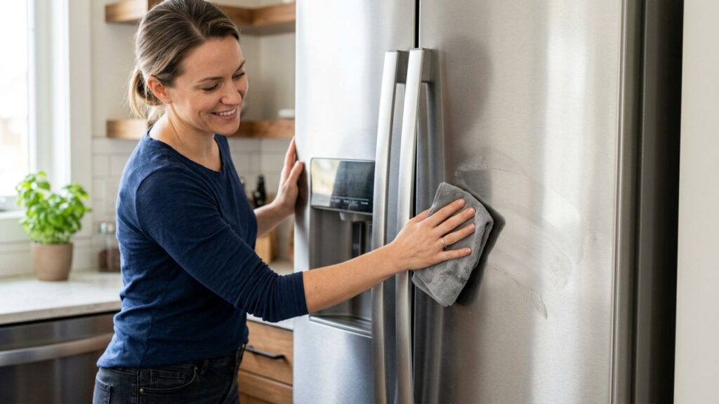 Geladeira-branca-2-1024x576 Adeus à geladeira branca tradicional que amarela com o passar dos anos: a nova tendência é mais resistente e traz ares de cozinha industrial com o acabamento evox
