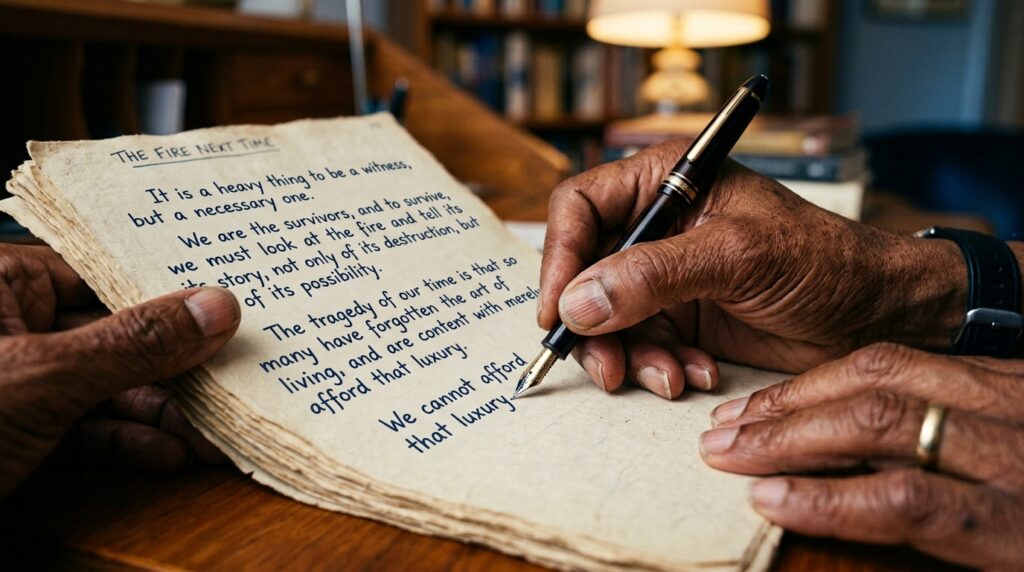 O que James Baldwin escritor romancista deixou por escrito: ''Não sou quem você pensa que sou. Eu sou aquilo que você fez de mim."