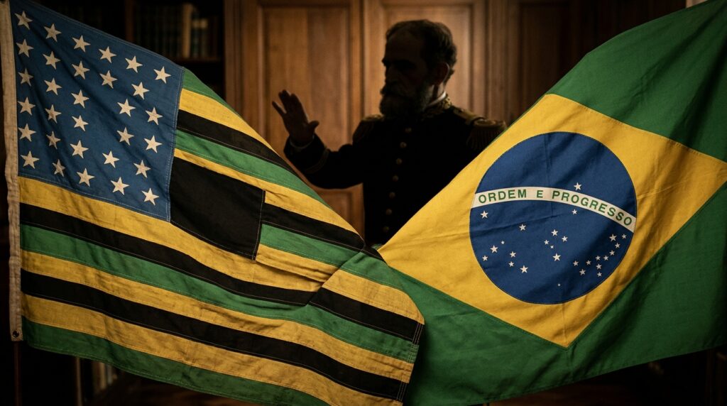 Como seria a bandeira do Brasil se o projeto original tivesse sido aprovado?