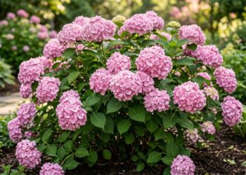 Como plantar hortênsia no quintal com um cuidado no pH do solo que faz diferença na cor azul das flores