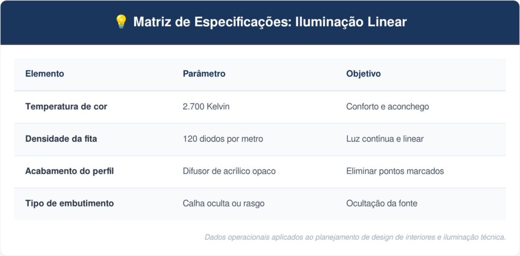 Iluminacao-indireta-tabela-1024x504 Adeus ao teto de gesso com dezenas de spots fortes: a nova tendência é mais elegante e usa iluminação indireta nos perfis de LED