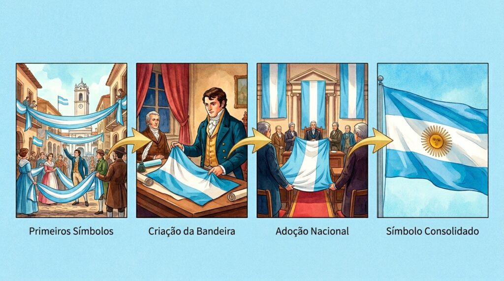 Azul celeste e branco na Argentina: a curiosa origem das cores nacionais