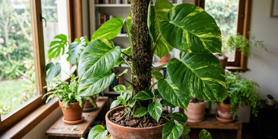 A trepadeira mais versátil para cultivar em prateleiras: como cuidar da jibóia e fazer suas folhas crescerem gigantes