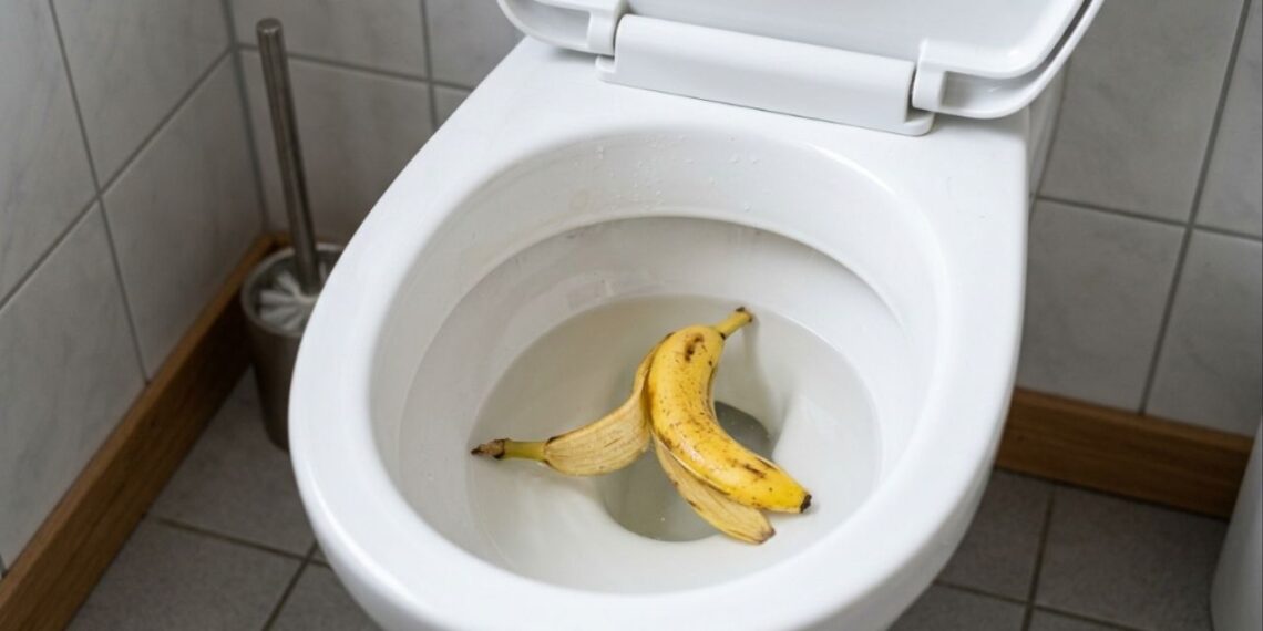 Jogar casca de banana no vaso sanitário: para que serve e por que é recomendado fazer isso toda semana