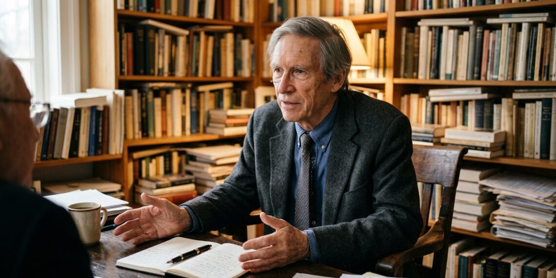 Frase do dia de John Rawls, filósofo americano e teórico da justiça: "A justiça como imparcialidade exige pensar do ponto de vista daqueles menos favorecidos”